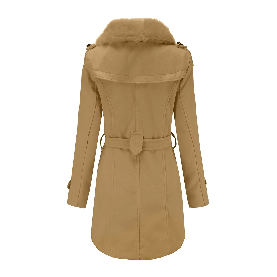 VelvetWarm | Χειμερινό παλτό από μαλλί για γυναίκες