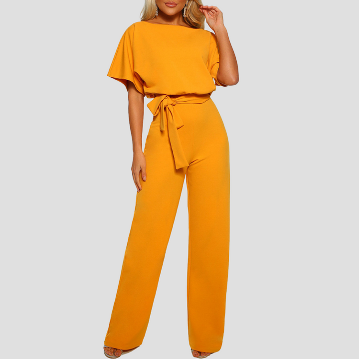 Beline | Κομψή ολόσωμη φόρμα με ζώνη | Ρευστή σιλουέτα & χαλαρή εμφάνιση