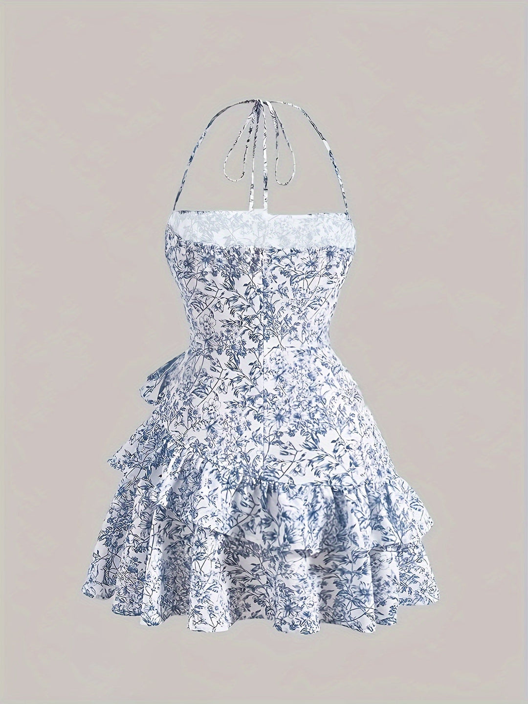 Ryle Φόρεμα Μίνι Φλοράλ Φόρεμα με γιακά και ένθετο για γυναίκες