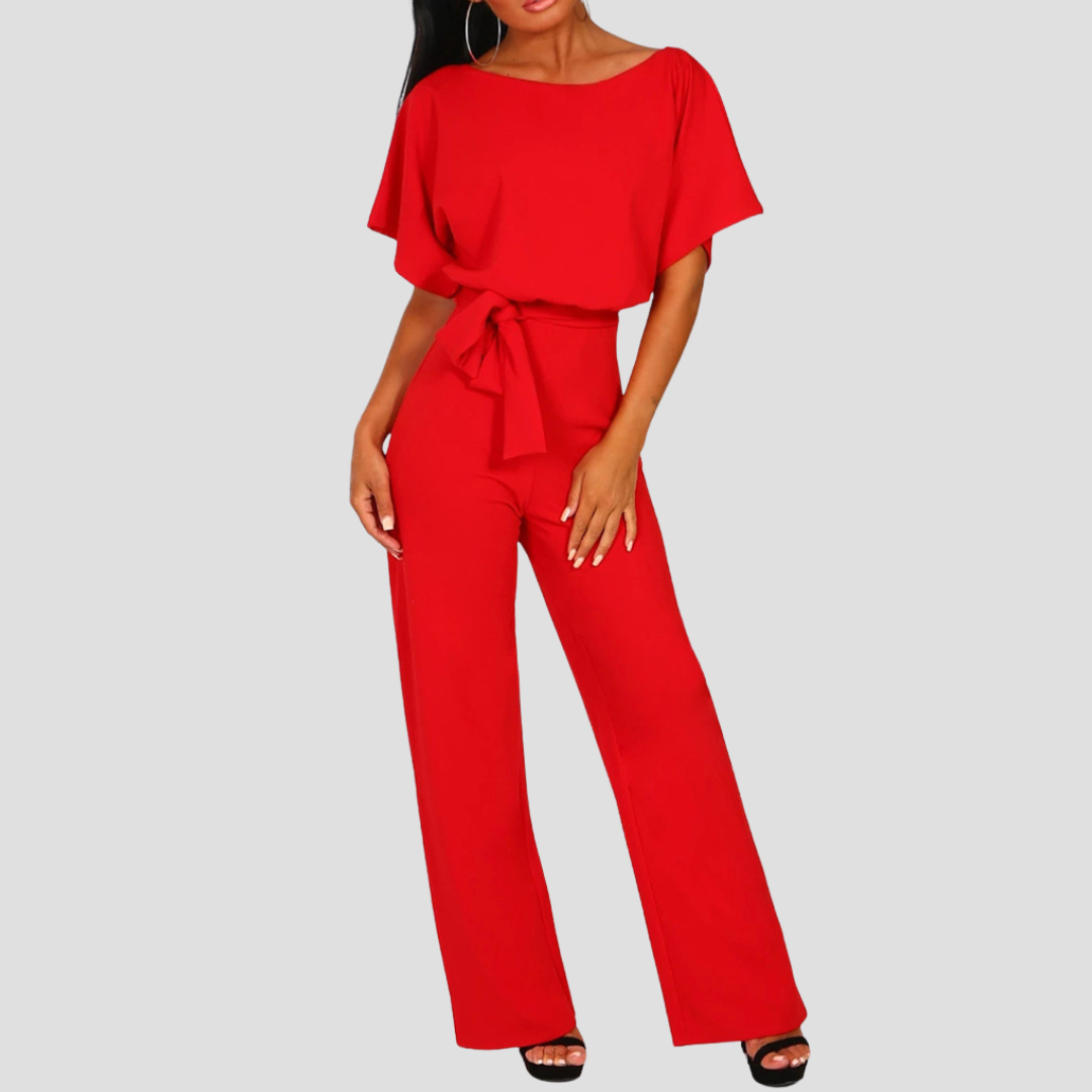 Beline | Κομψή ολόσωμη φόρμα με ζώνη | Ρευστή σιλουέτα & χαλαρή εμφάνιση