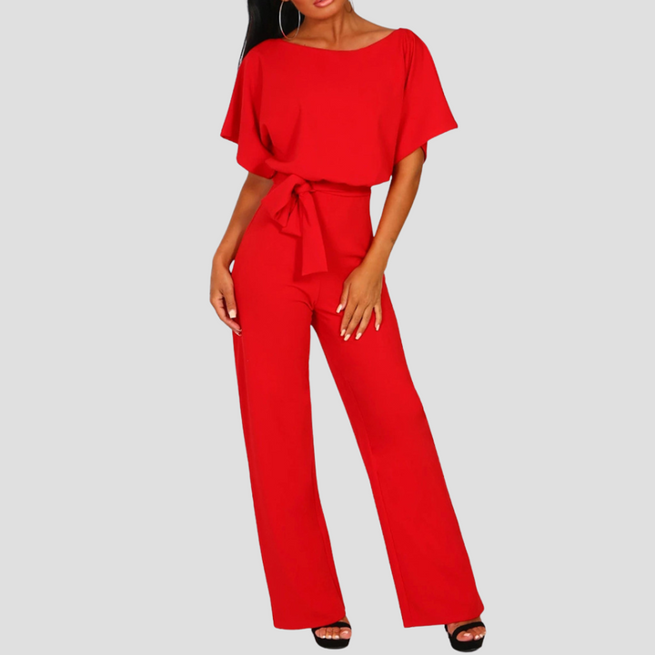 Beline | Κομψή ολόσωμη φόρμα με ζώνη | Ρευστή σιλουέτα & χαλαρή εμφάνιση