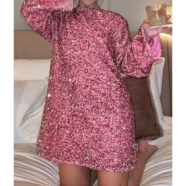 Μίνι φόρεμα Mira για γυναίκες | Λαμπερά παγιέτες και ρευστή γραμμή