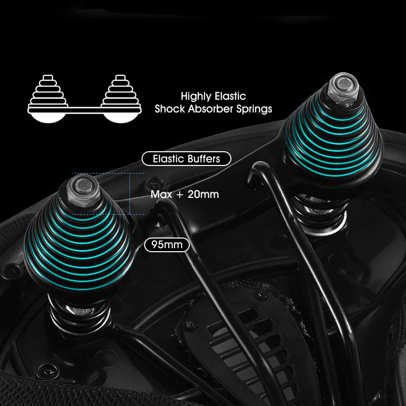 Ergonomické široké cyklistické sedlo s extra polstrováním pro pohodlnou jízdu na kole