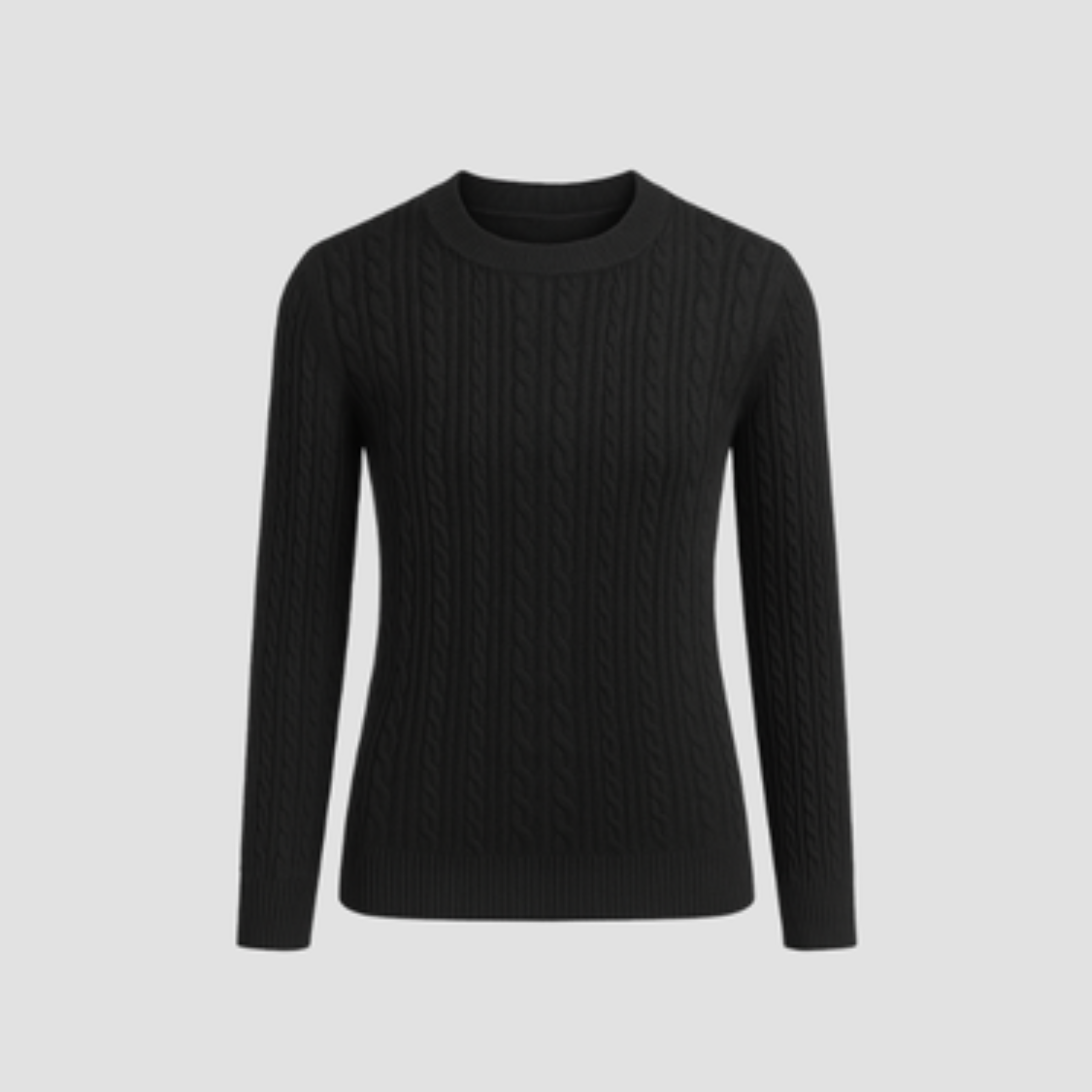 Pull tricoté pour femmes avec col rond et boutons décoratifs