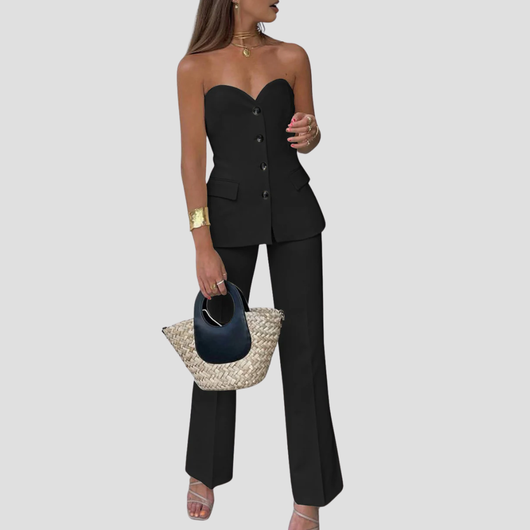 Σετ κορσέ δύο τεμαχίων Anemone για γυναίκες | δομημένη κοπή και μινιμαλιστικό σικ