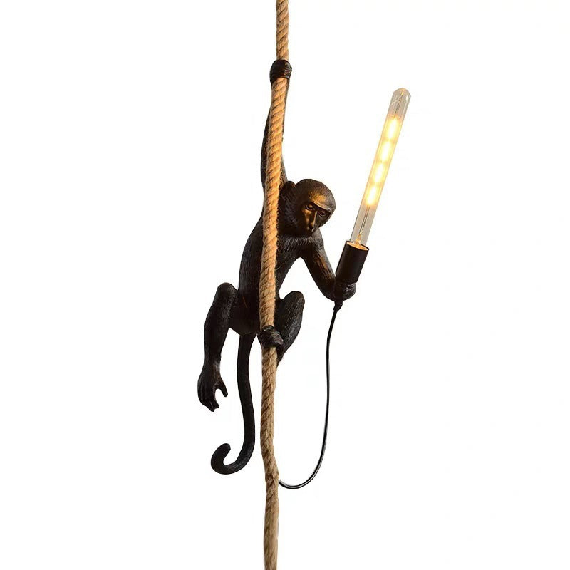 Abe Pendel pryskyřice | Loftová lampa detail tkaniny E27/E26 Dětský pokoj Kreativní výzdoba