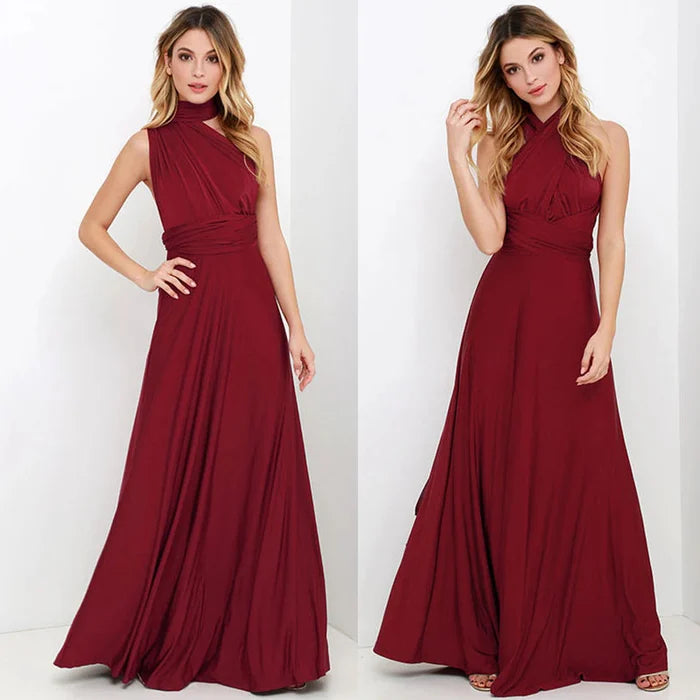 Vestido envelope Eliane para mulheres | vestido midi com decote em V e cinto em uma silhueta fluida