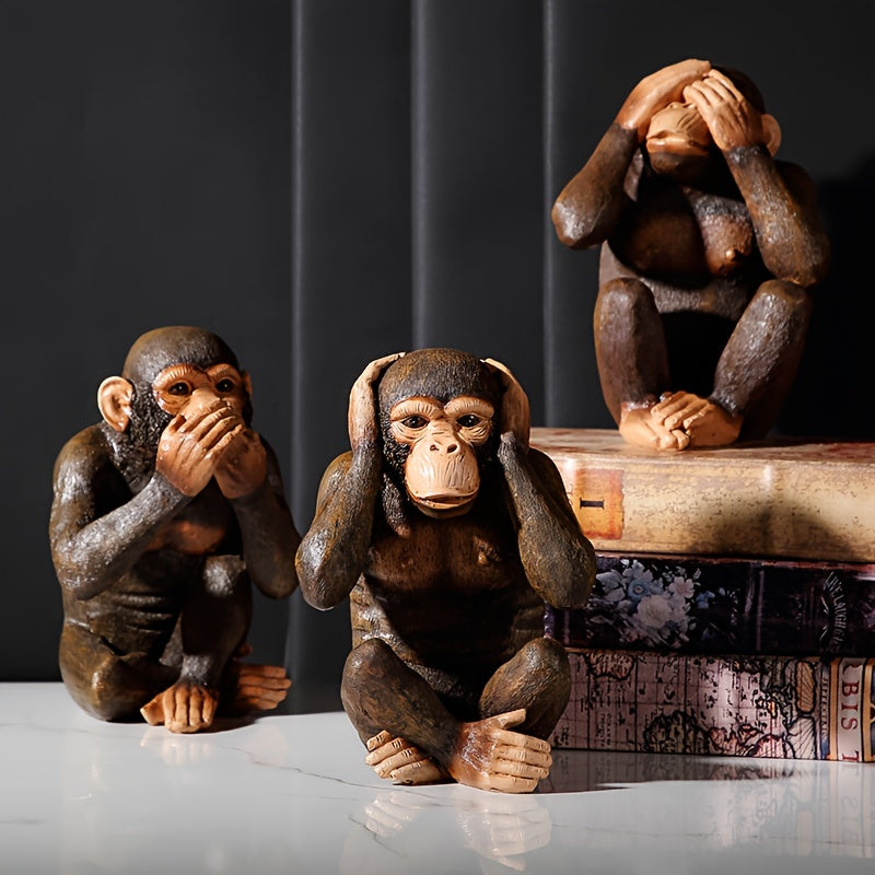 Abeskulptur sæt med 3 figurer – Legende og realistisk til din indretning