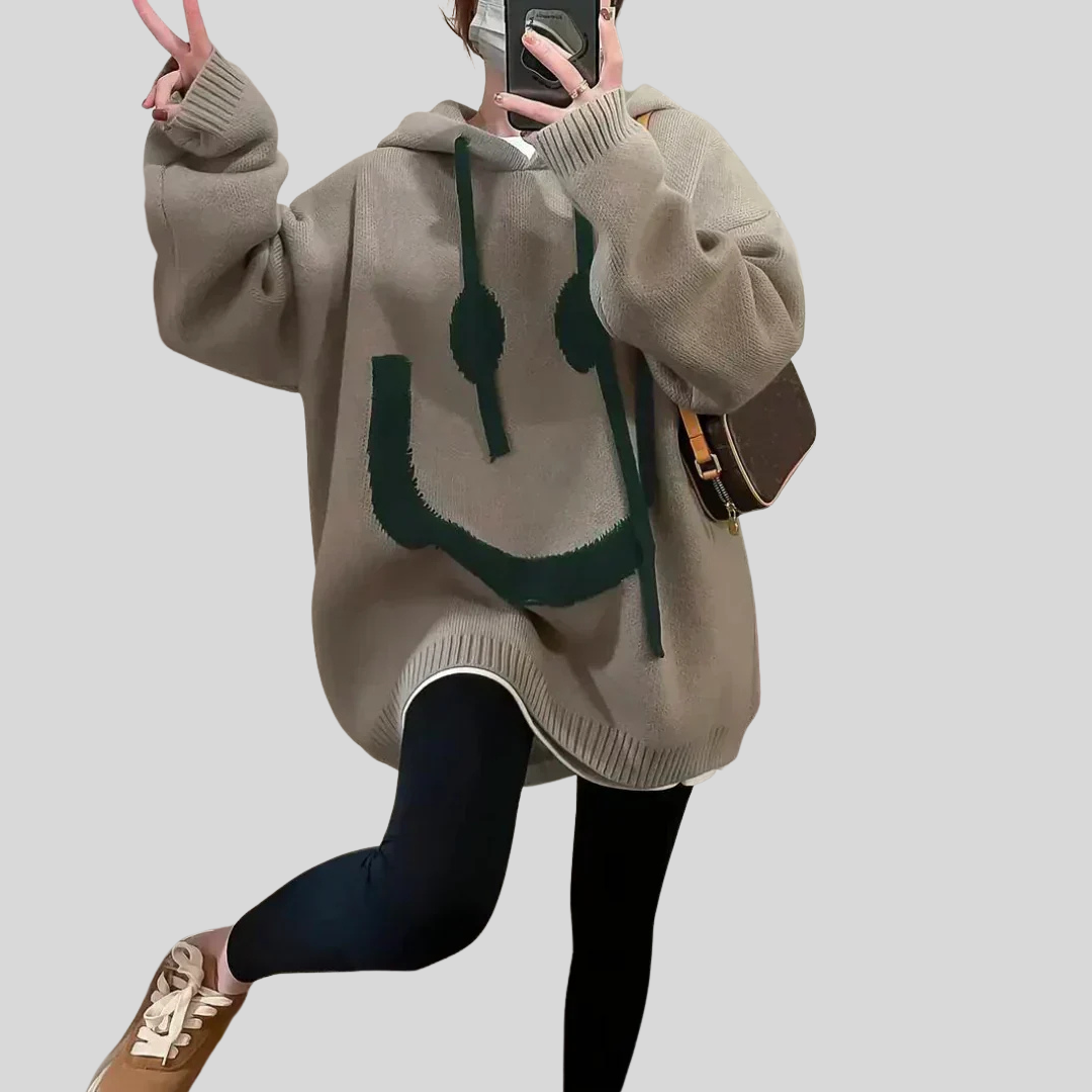 Felpa Oversize con Cappuccio Hyggelig