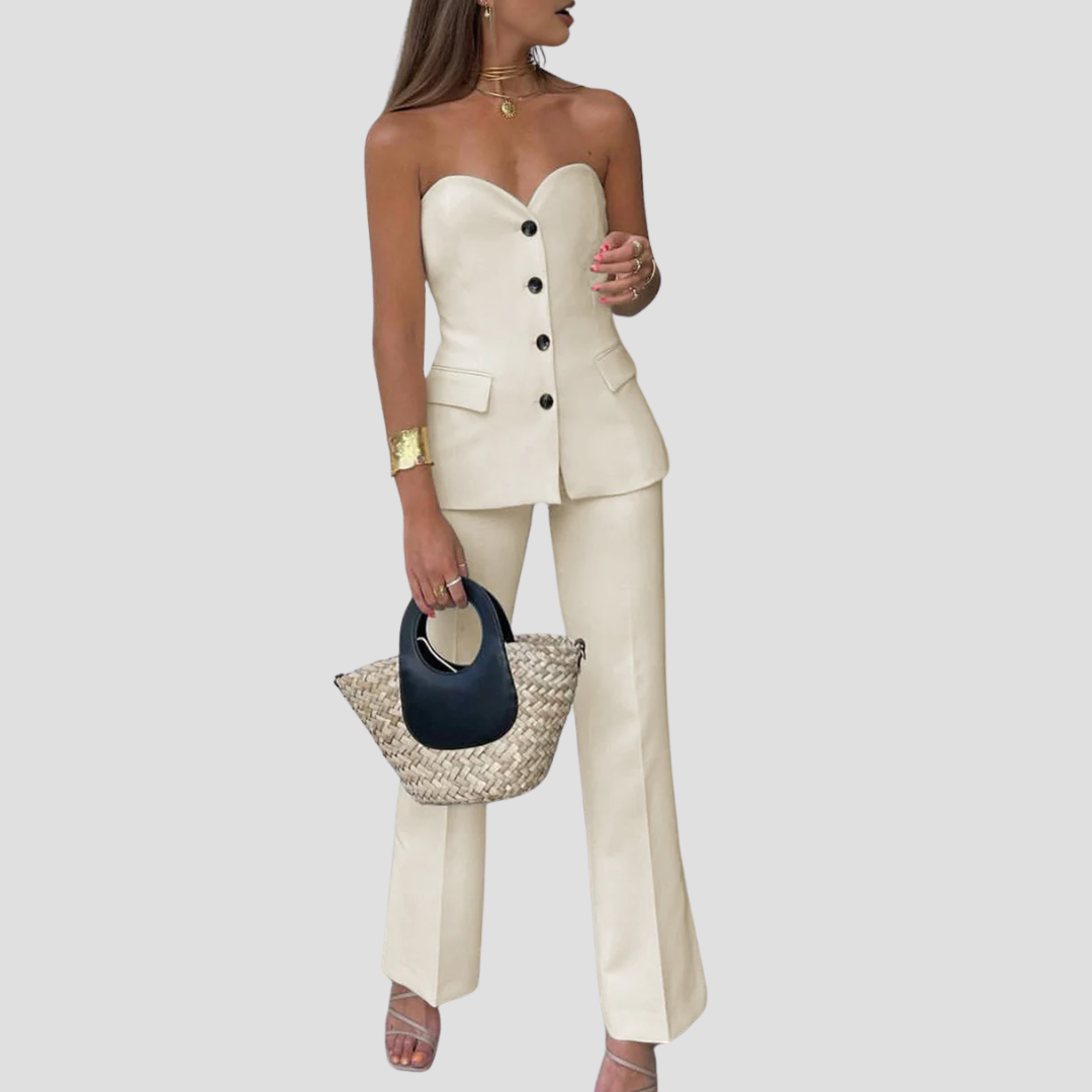 Σετ κορσέ δύο τεμαχίων Anemone για γυναίκες | δομημένη κοπή και μινιμαλιστικό σικ