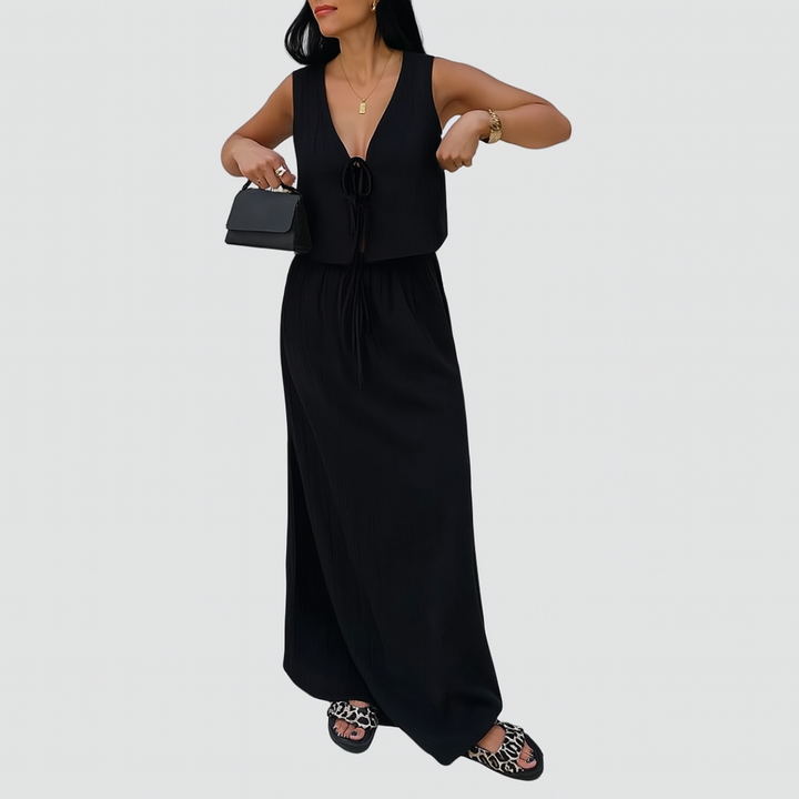 Σετ γυναικείας κομψής μίντι φούστας Séraphie | Θηλυκή ελαφρότητα και καλοκαιρινό στυλ