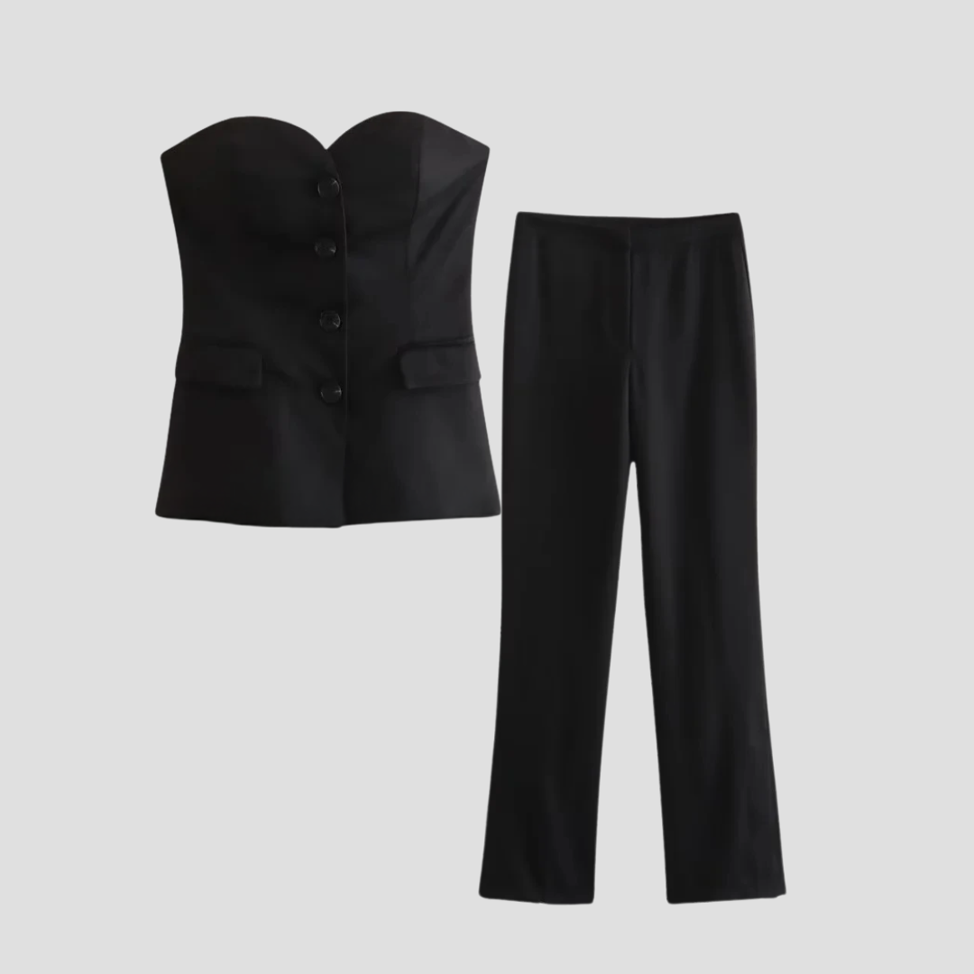 Σετ κορσέ δύο τεμαχίων Anemone για γυναίκες | δομημένη κοπή και μινιμαλιστικό σικ