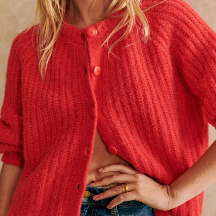 Πλεκτή ζακέτα με λεπτομέρειες κουμπιών | Άνετο σχέδιο και μοντέρνα εφαρμογή για την καθημερινότητα