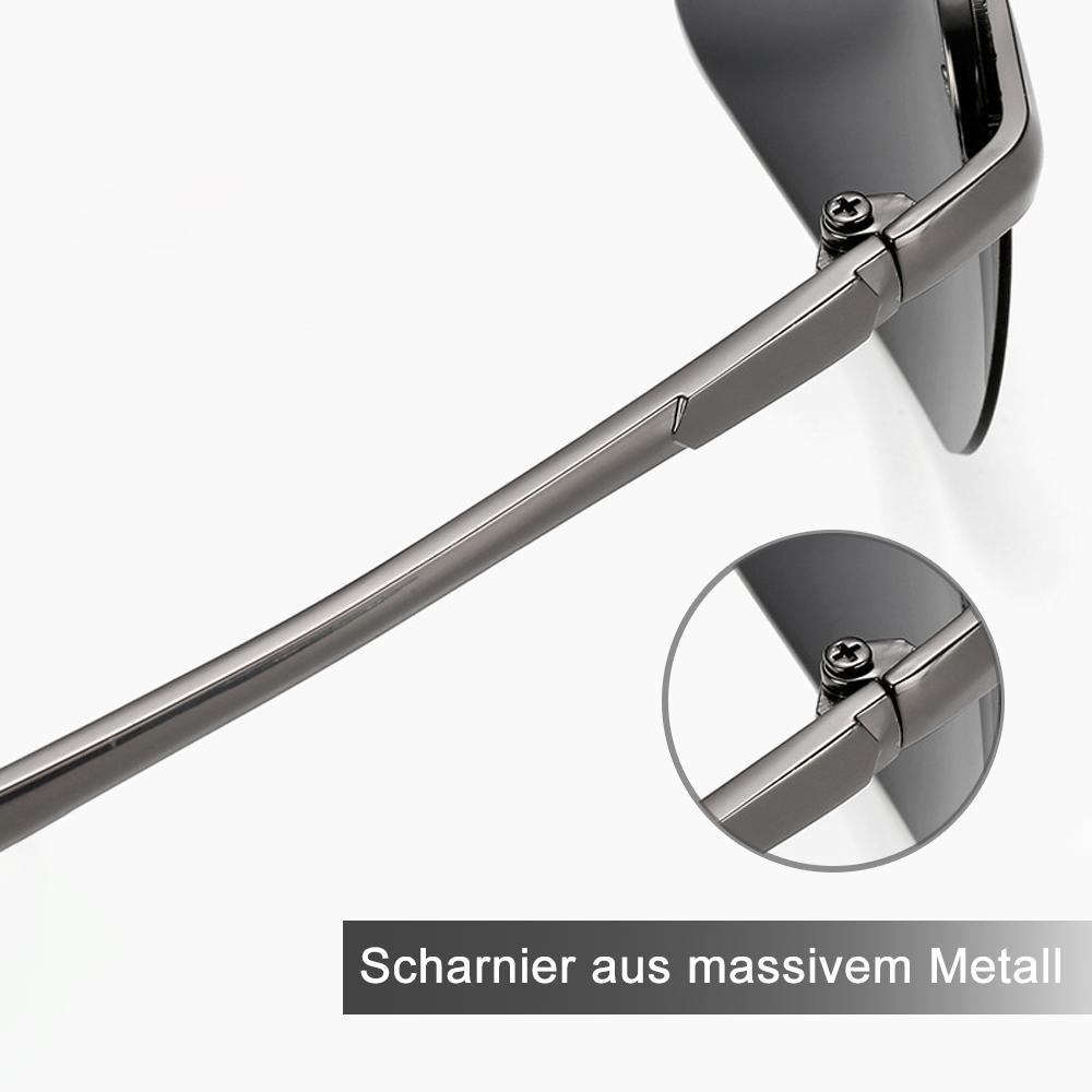 Automatic color-changing polarized glasses