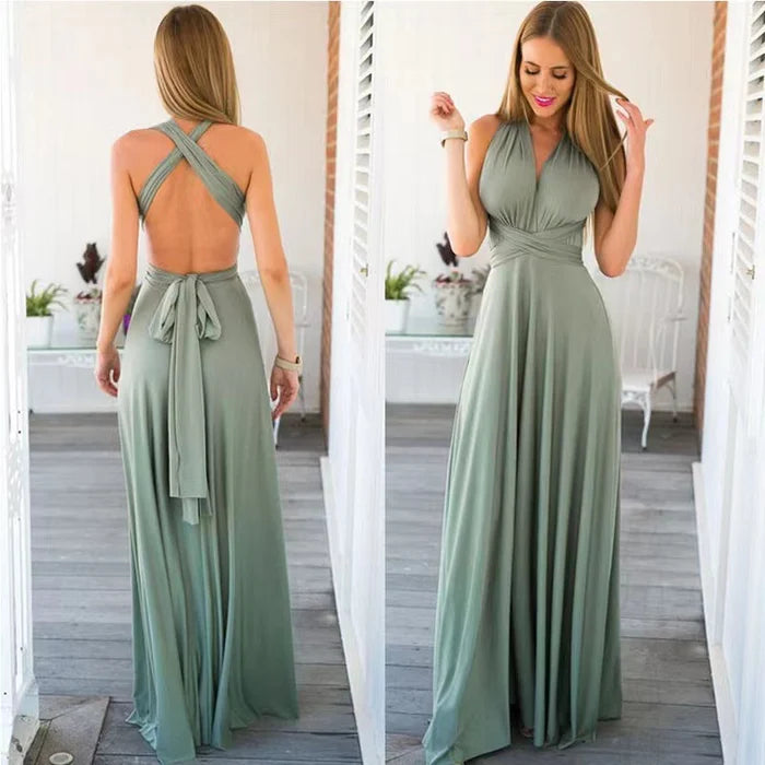 Vestido envelope Eliane para mulheres | vestido midi com decote em V e cinto em uma silhueta fluida
