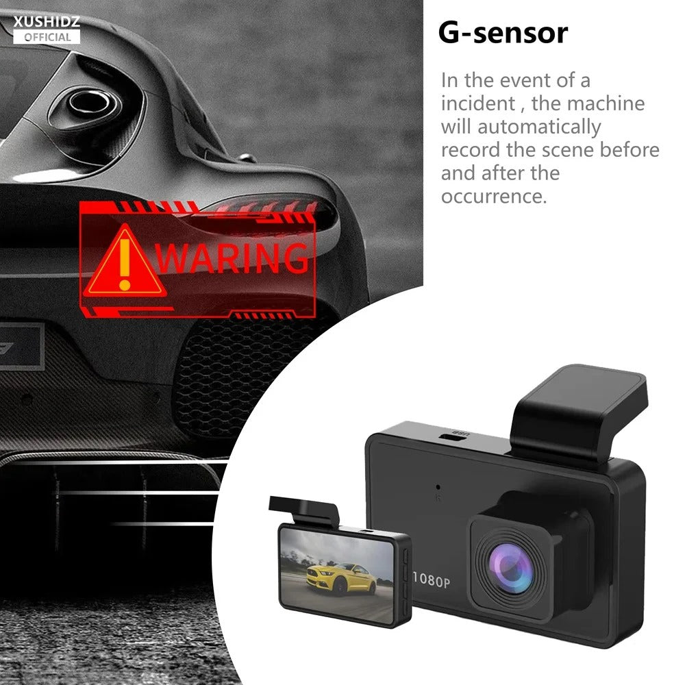 1080P Dashcam for Car with G-Sensor