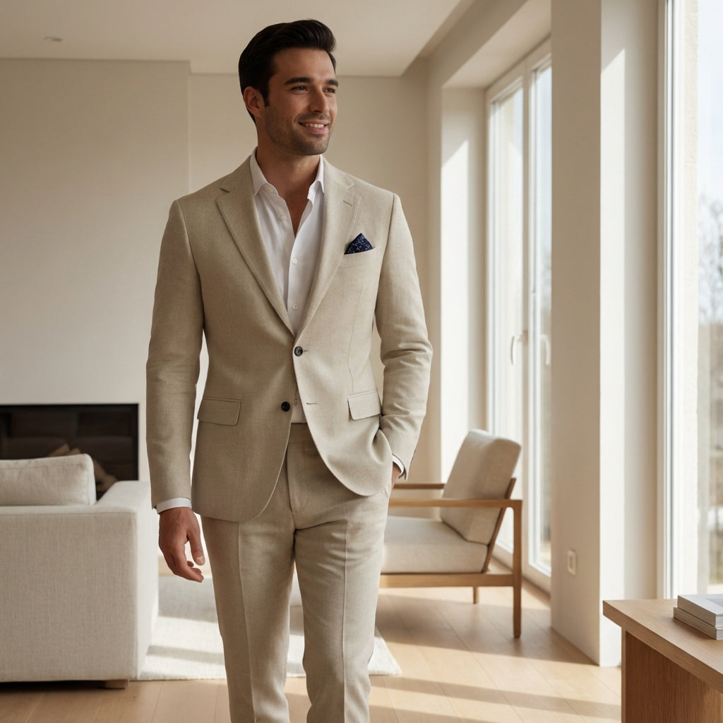 Aerluno - Let Sommerjakkesæt Herre