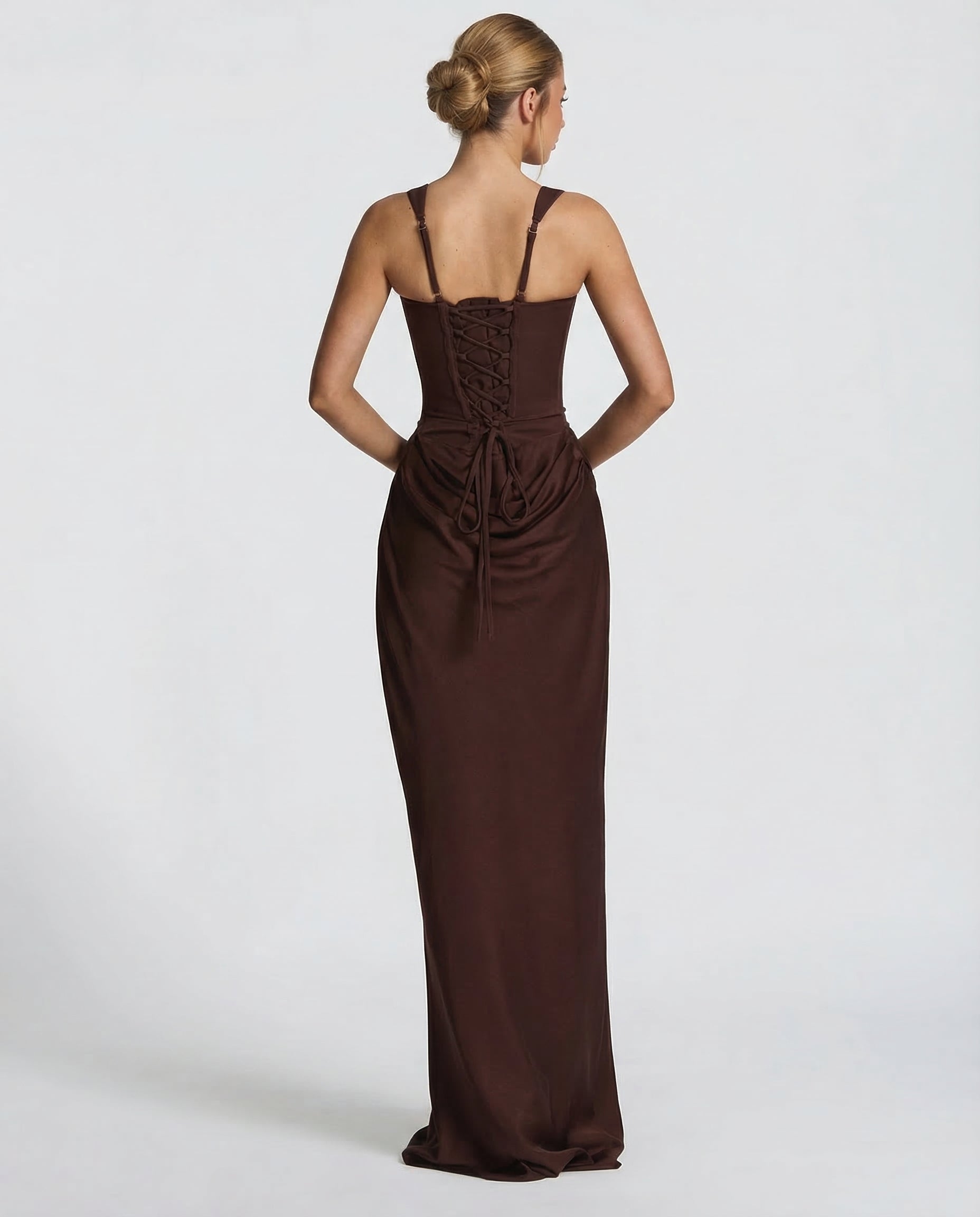 Allegra Lange Jurk Dames | Nauwsluitend | Gedrapeerd | Zandloper Silhouet 2