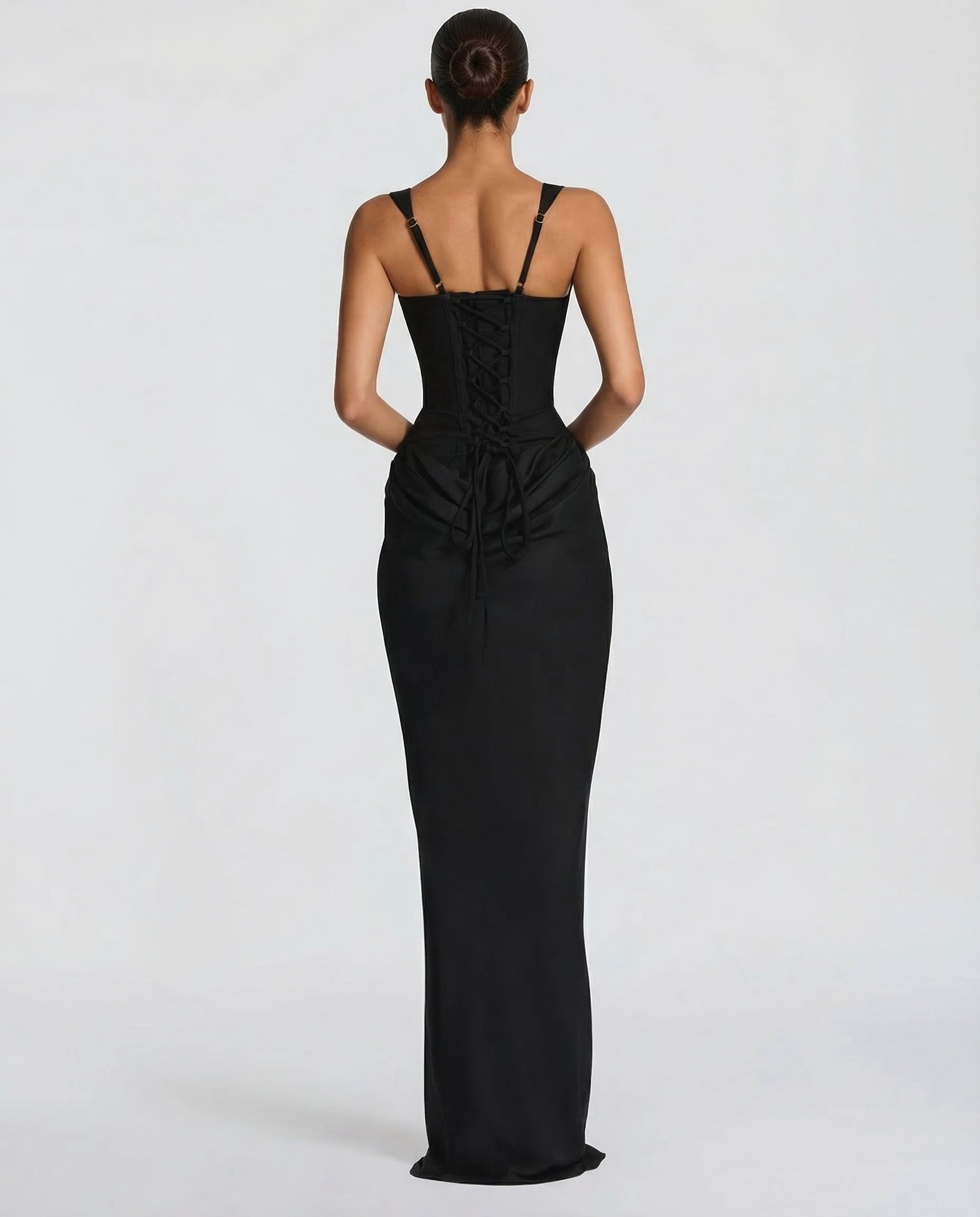 Allegra Lange Jurk Dames | Nauwsluitend | Gedrapeerd | Zandloper Silhouet 6