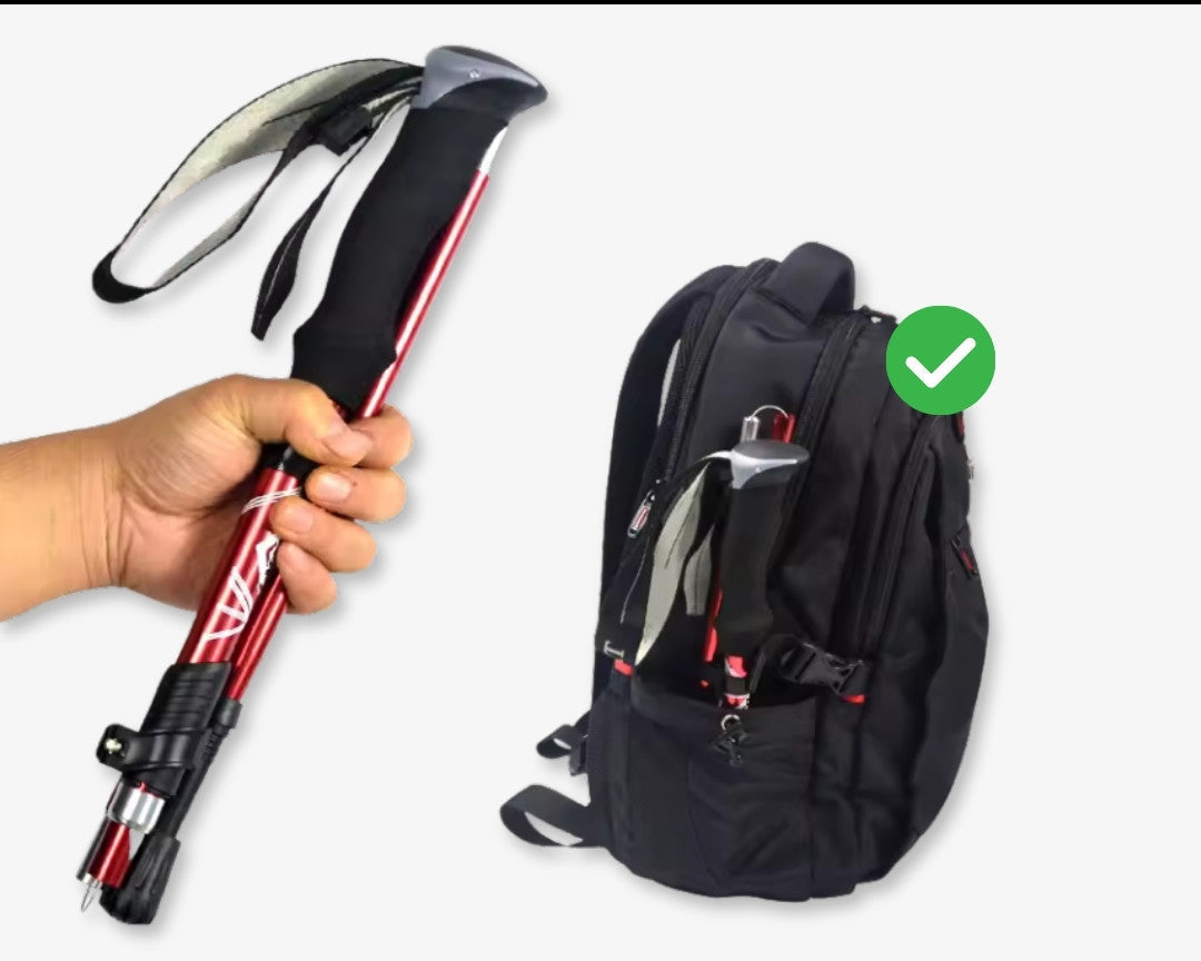 Lekkie kije do nordic walking z regulowaną wysokością i składanym wzorem