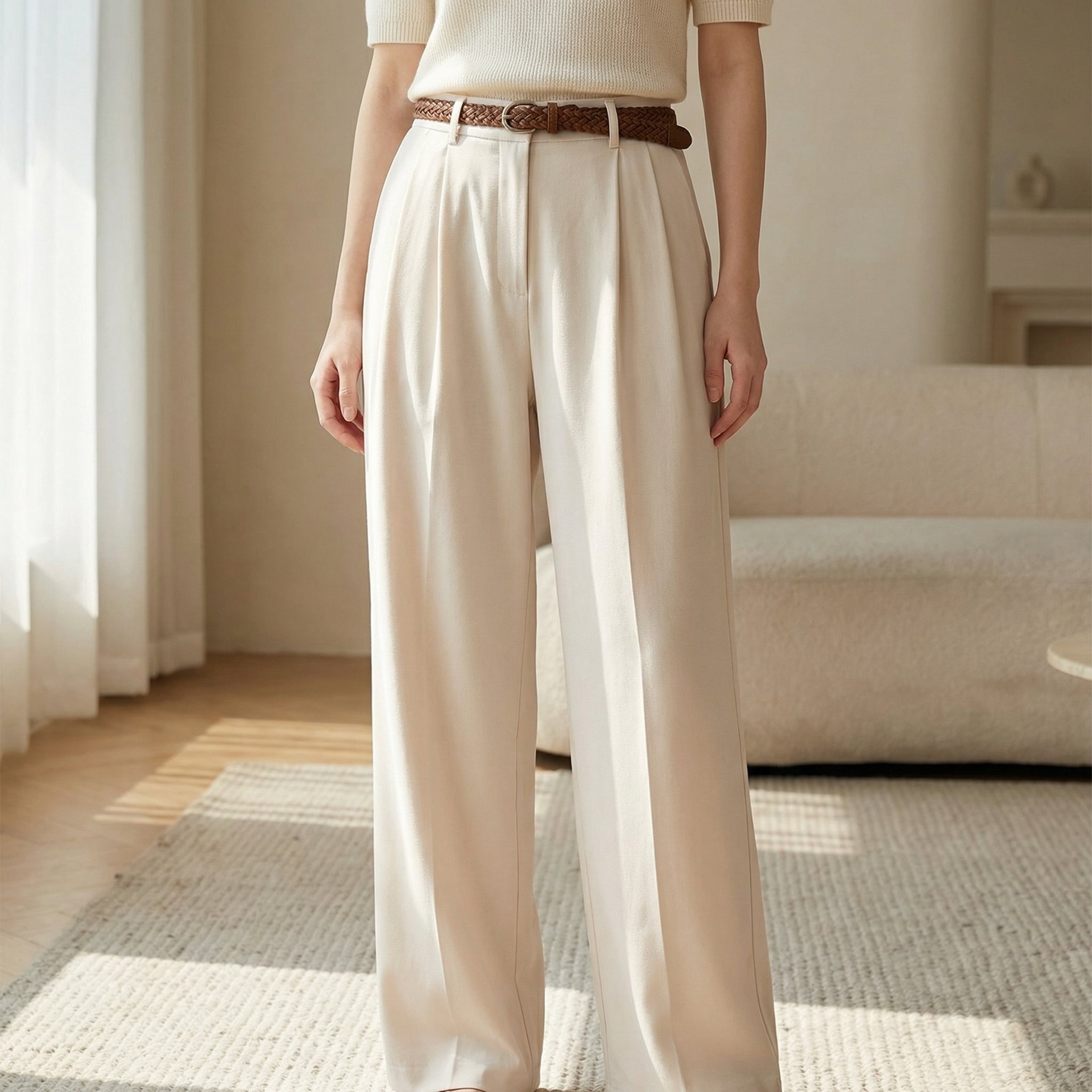 Averelle - Højtaljet Vidbenet Buks