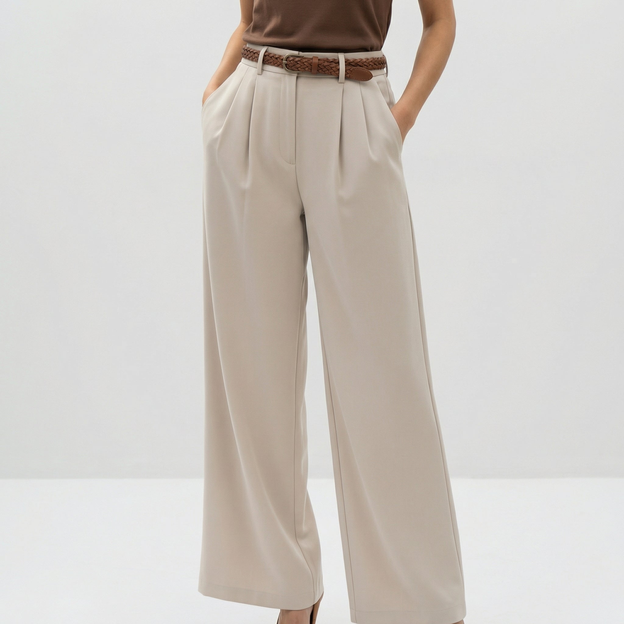 Averelle - Højtaljet Vidbenet Buks