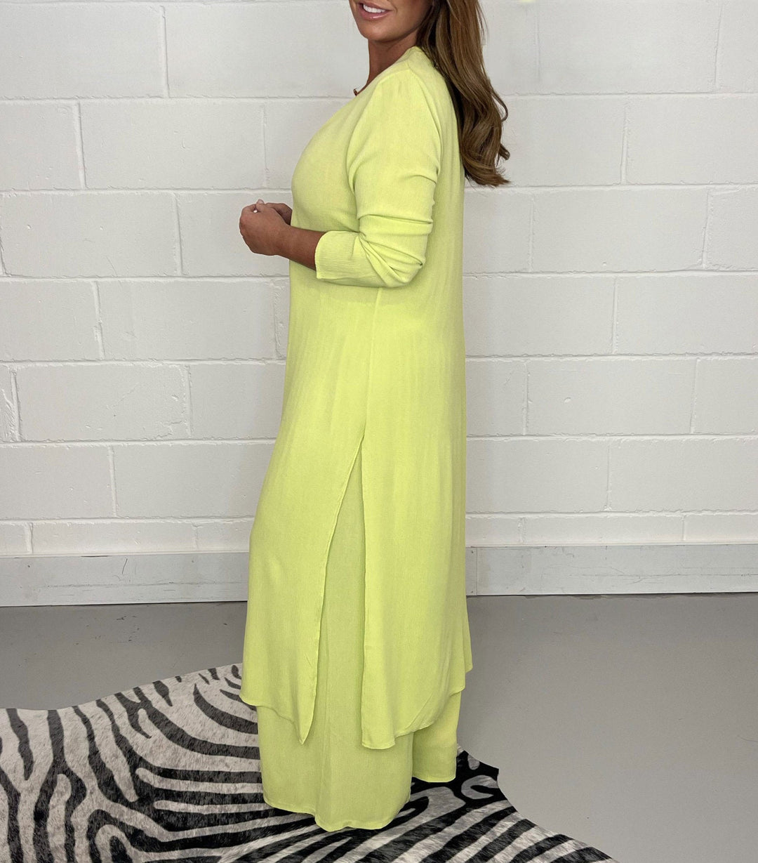 Conjunto Elena todelt para mulheres com vestido e calças | Arejado, elegante e ideal para primavera/verão