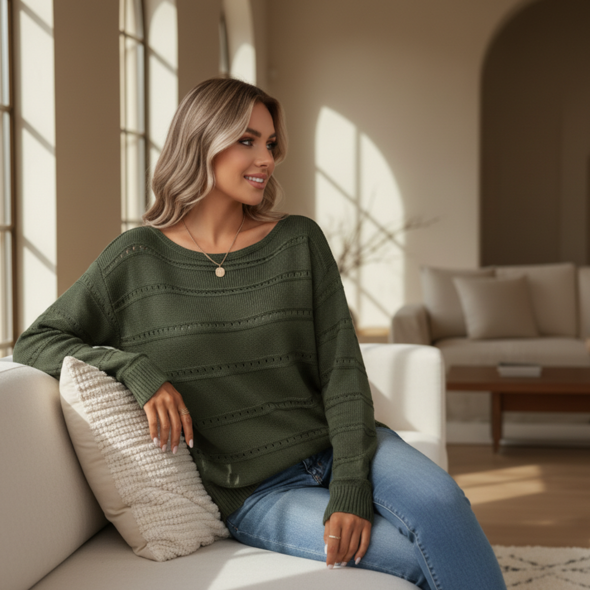 Breezelle - Oversize Strikket Sweater