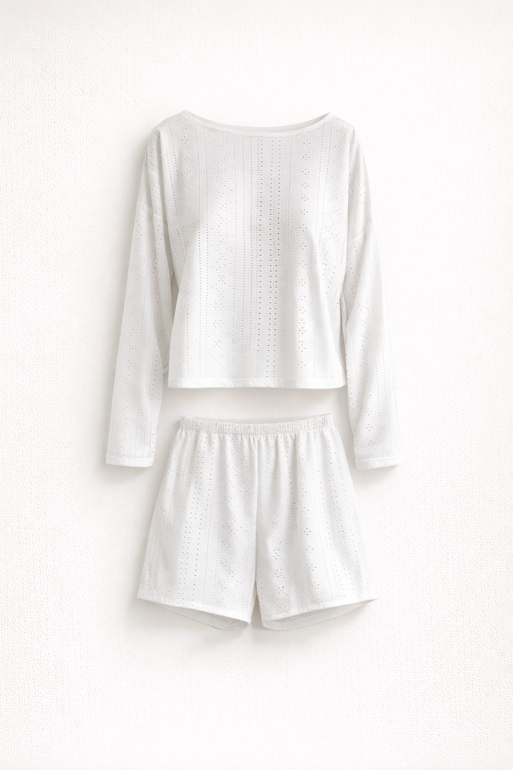 Przewiewny zestaw z bluzką i szortami dla kobiet w miękkim i lekkim kroju