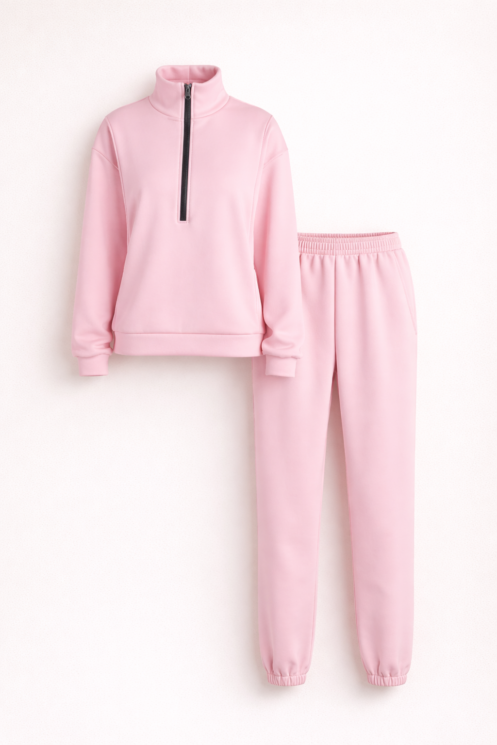 Set de odihnă tricotat pentru femei cu pantaloni largi și textură moale