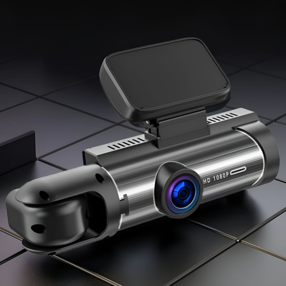 Dashcam bilkamera 1080P vidvinkel dual optagelse