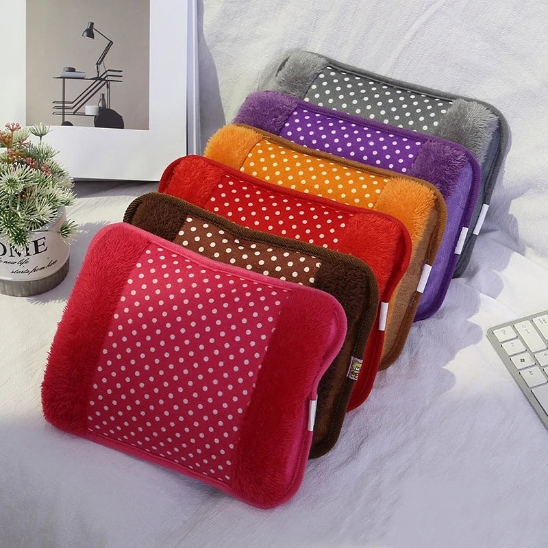 Coussin chauffant électrique sans fil pour enfants et adultes en peluche douce