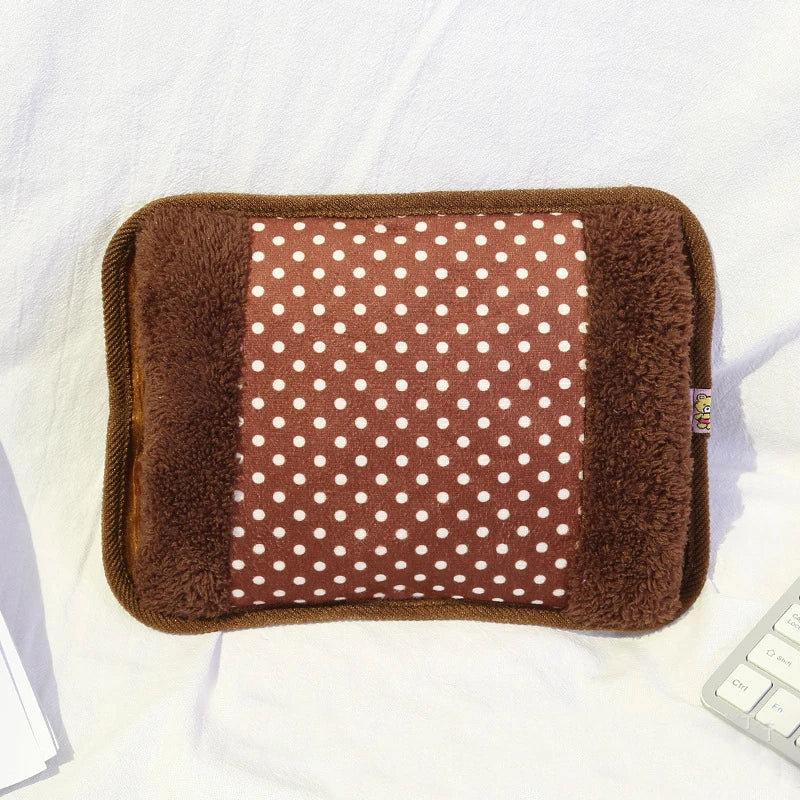 Coussin chauffant électrique sans fil pour enfants et adultes en peluche douce