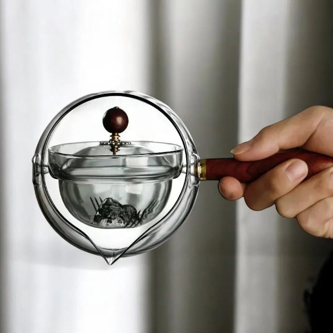 Everly Glass Rotating Teapot Inovessa