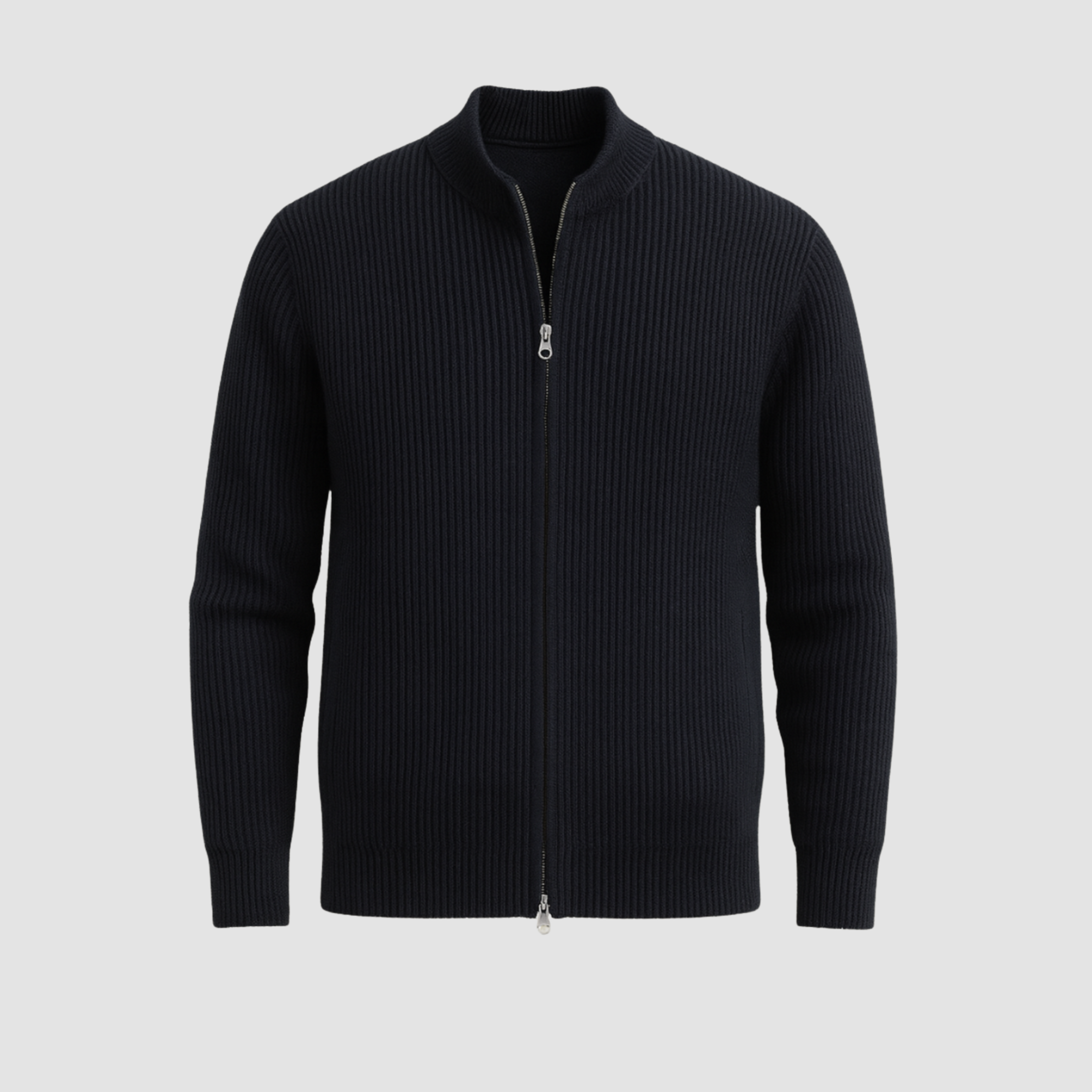 FrostVale - Herrecardigan Med Lynlås