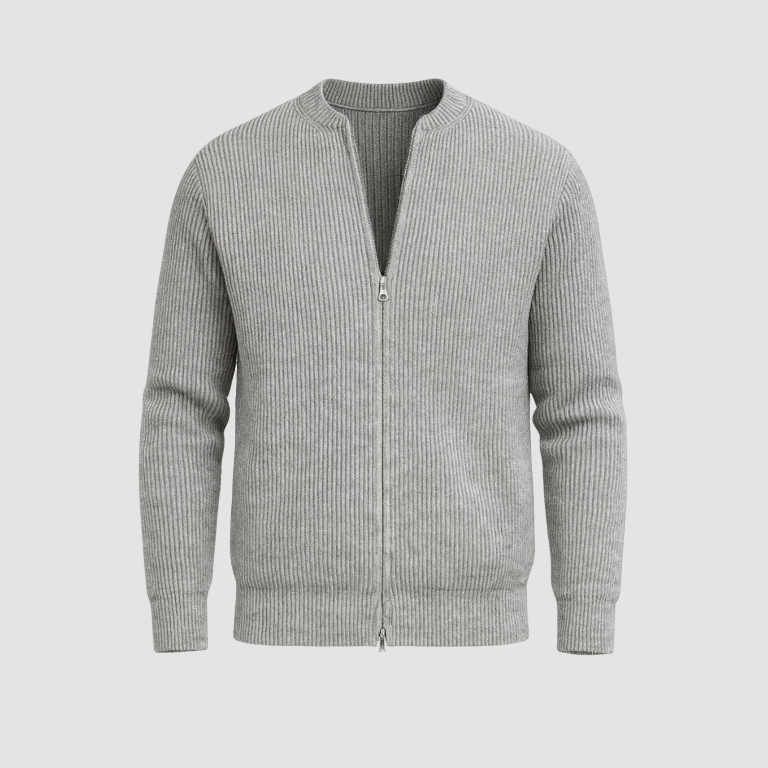 FrostVale - Herrecardigan Med Lynlås