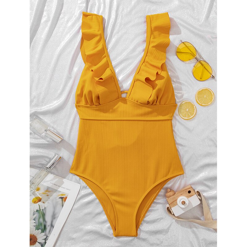 Traje de baño bohemio para mujer con diseño y escote elegante