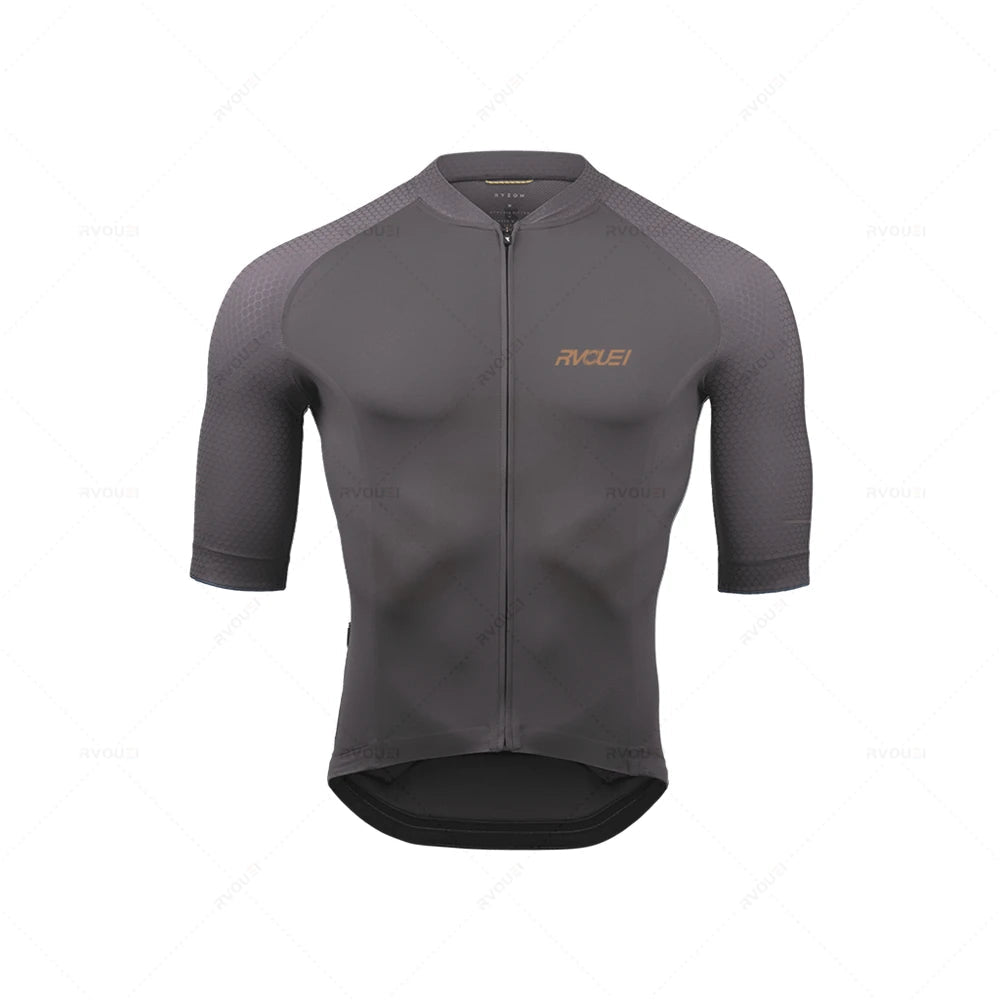 Pánský cyklistický dres set | Dlouhý rukáv prodyšný polyester s 19D gelovou vložkou