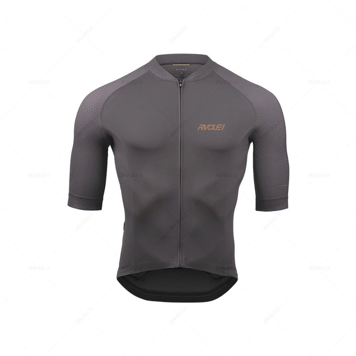 Pánský cyklistický dres set | Dlouhý rukáv prodyšný polyester s 19D gelovou vložkou