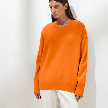 Pull en cachemire classique pour femmes avec texture douce et design intemporel