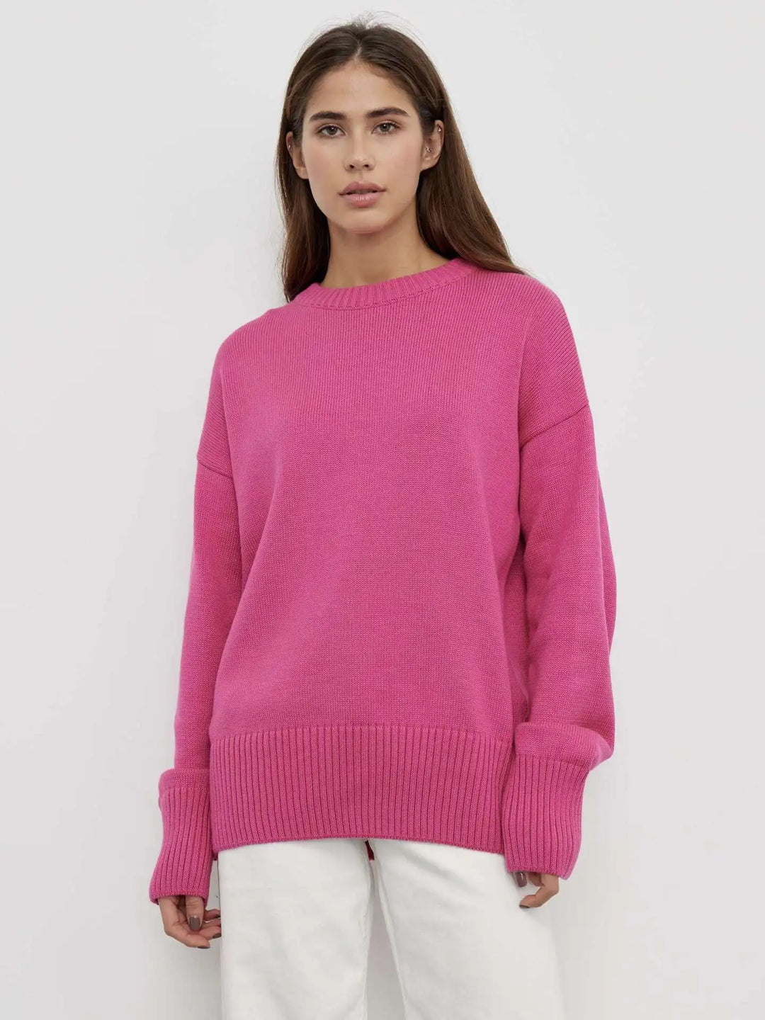 Pull en cachemire classique pour femmes avec texture douce et design intemporel