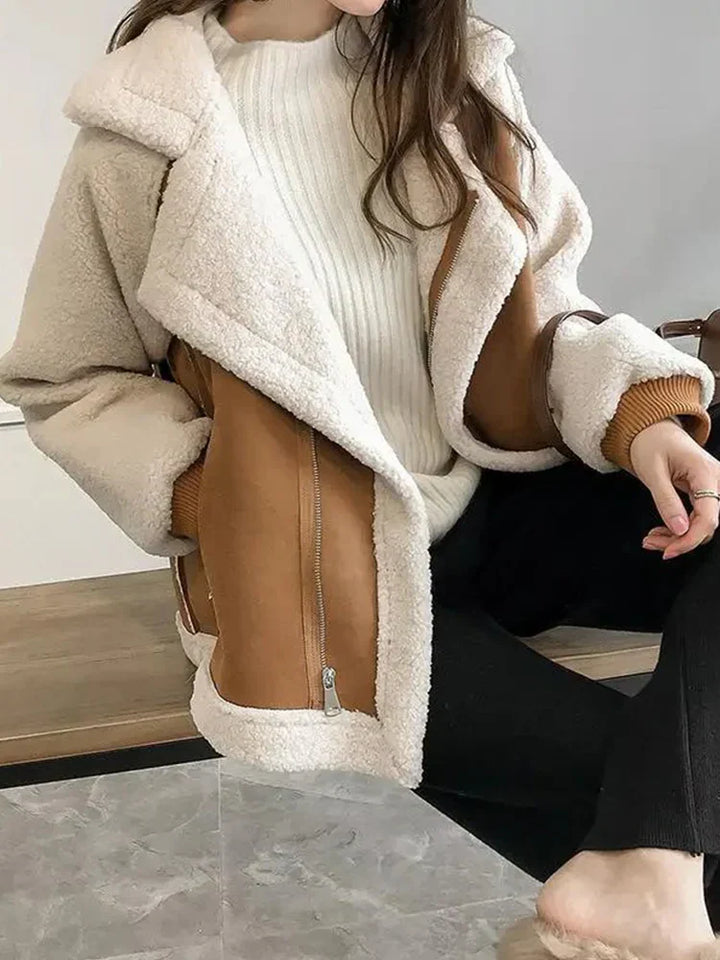 Anaïs | Παλτό χειμερινό από δέρμα σουέτ - Κομψότητα και ζεστασιά