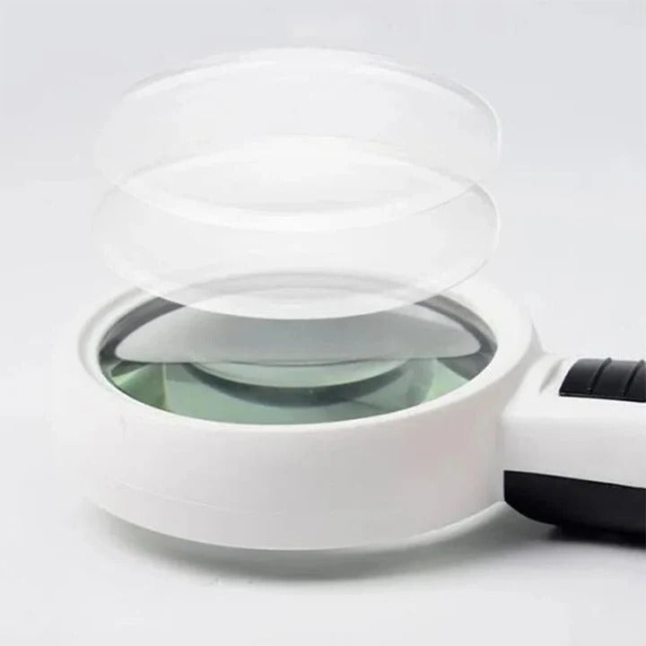 Loupe avec lumière LED et grossissement 30x pour travaux de précision