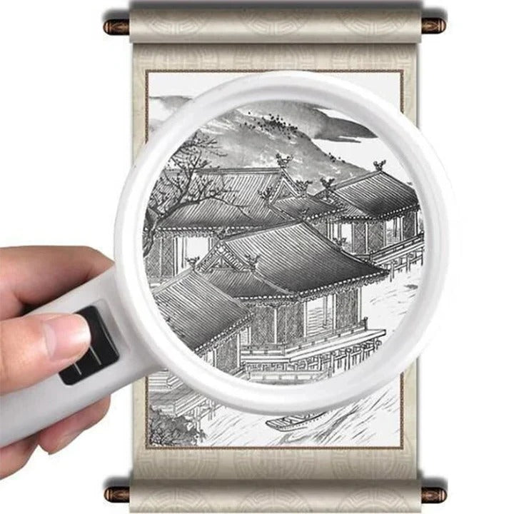 Loupe avec lumière LED et grossissement 30x pour travaux de précision