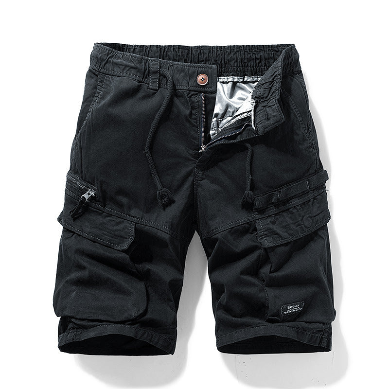 Cargo bermudashorts pro muže s šňůrkou v pase a několika kapsami