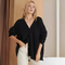 Jules Jij Strikket sweater til kvinder | Stort snit, V-hals, Knaplukning