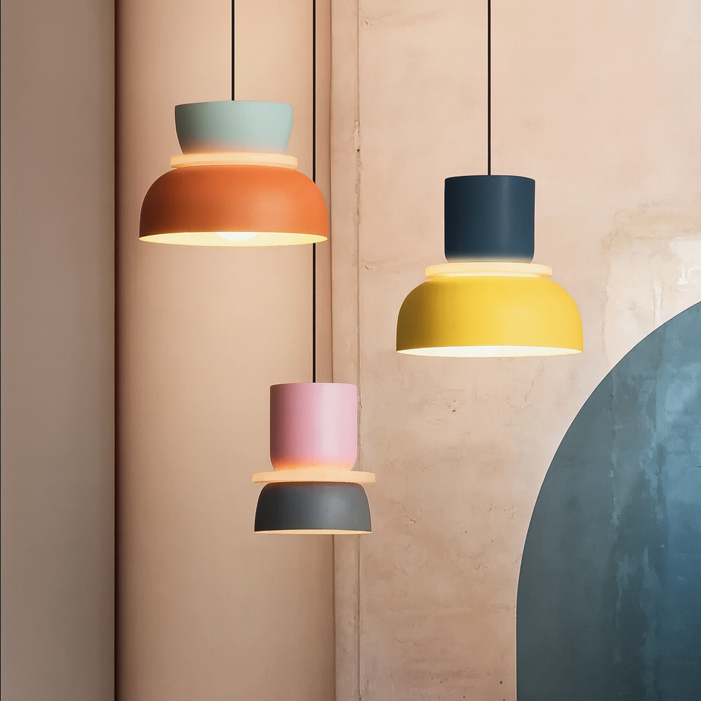 MeloGlow | Scandinavian pastel pendant light - Modern hanging lamps for home decor