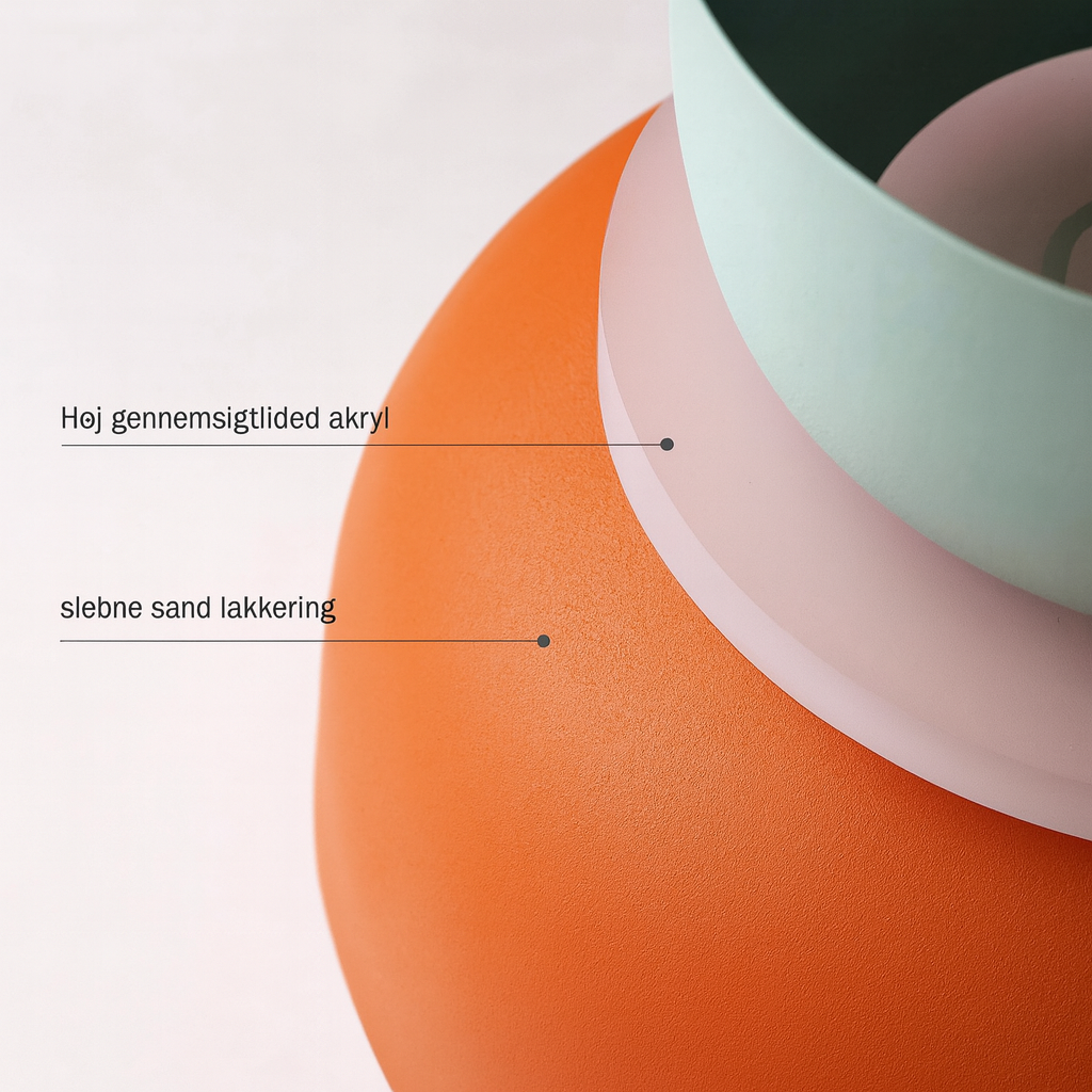 MeloGlow | Scandinavian pastel pendant light - Modern hanging lamps for home decor