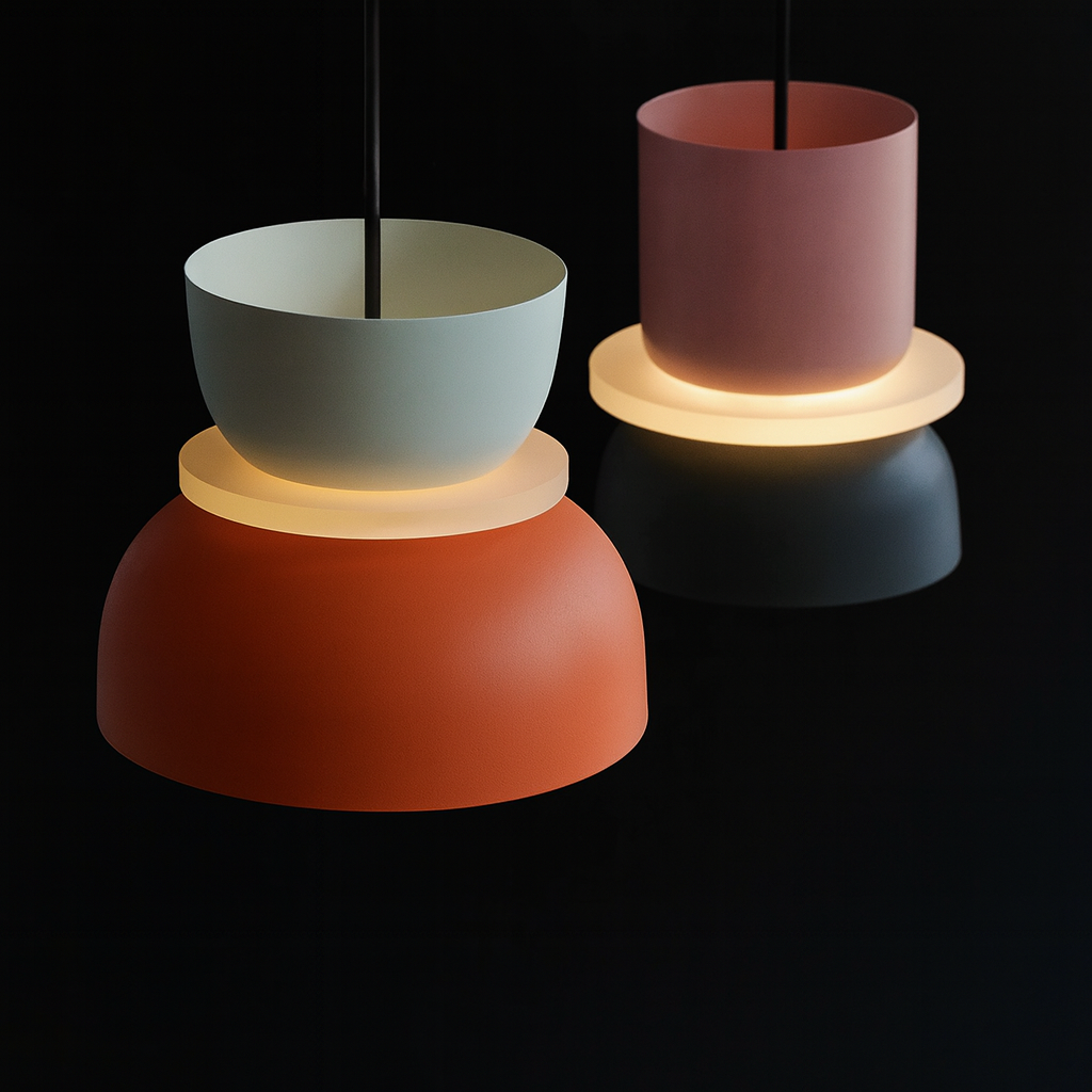 MeloGlow | Scandinavian pastel pendant light - Modern hanging lamps for home decor