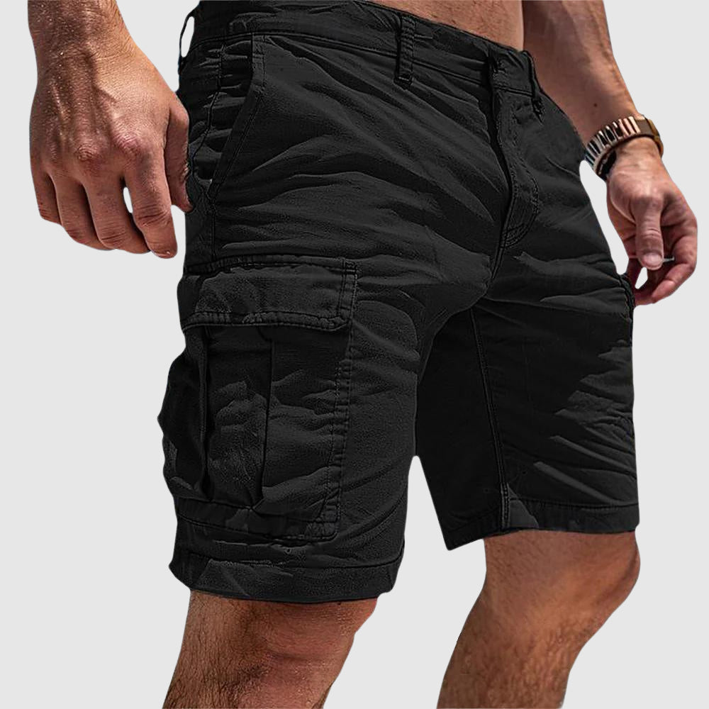 Cargo shorts with multiple pockets for men - Straight Leg Fit
